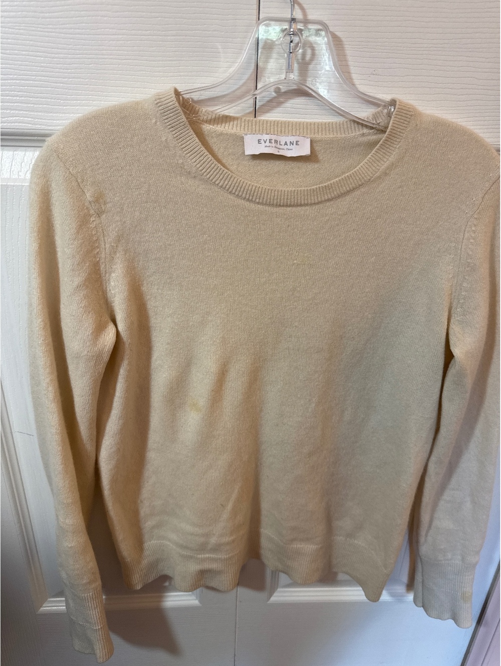 Everlane Women's 100% Cashmere Sweater Small Beige